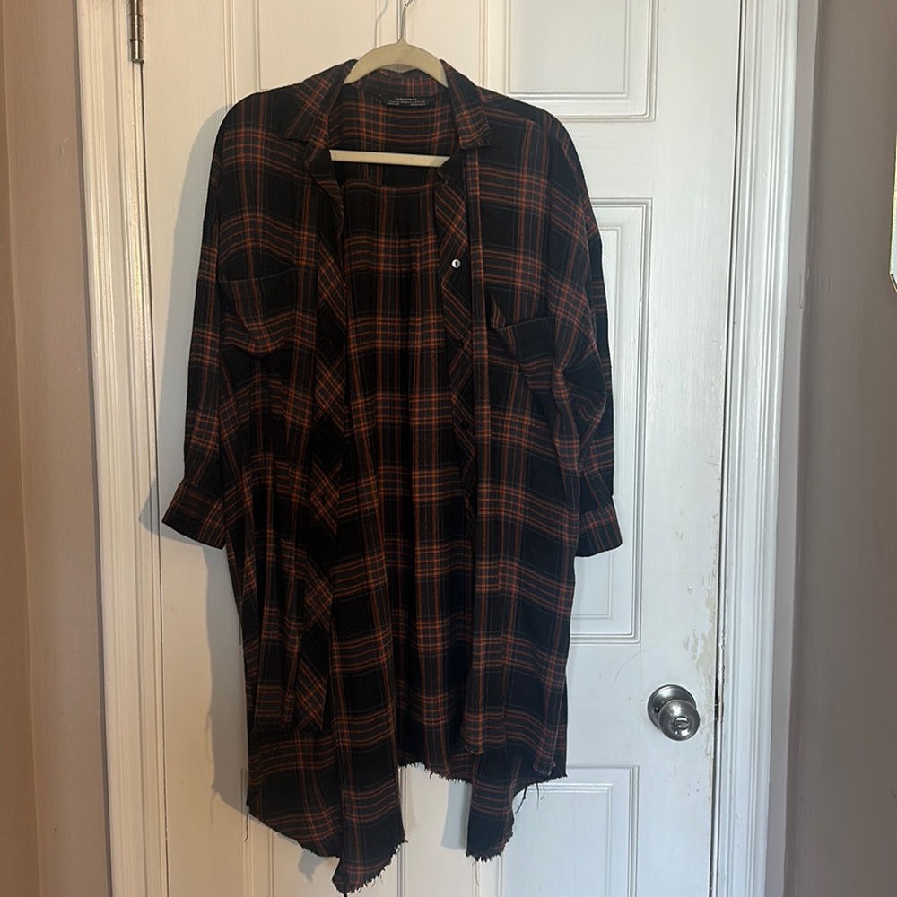 Long flannel dress from Zara size small used